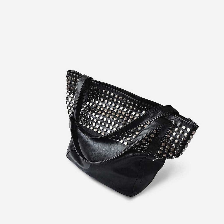 Sac Bandoulière Large Studded Leather Tote Bag | Tote Bag And Tote