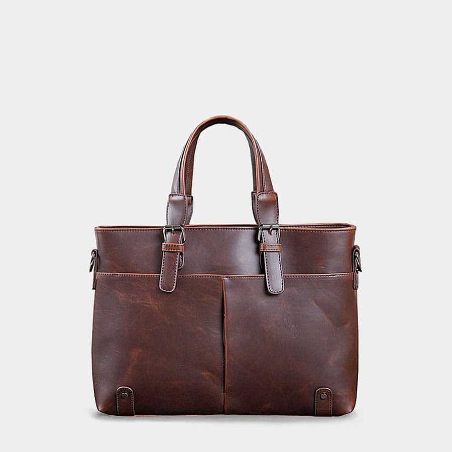 Sac Bandoulière Leather Briefcase Bag With Shoulder Strap | Bag And Briefcase