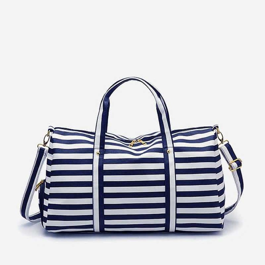 Sac Bandoulière Travel Or Weekend Bag With Mariniere Print | Travel & Weekend Bag