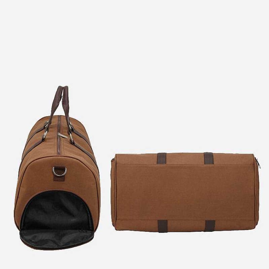 Sac Bandoulière Canvas And Leather Weekend Bag | Travel & Weekend Bag