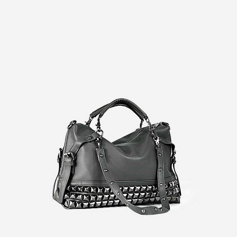 Sac Bandoulière Studded Leather Handbag For Women | Tote Bag And Tote