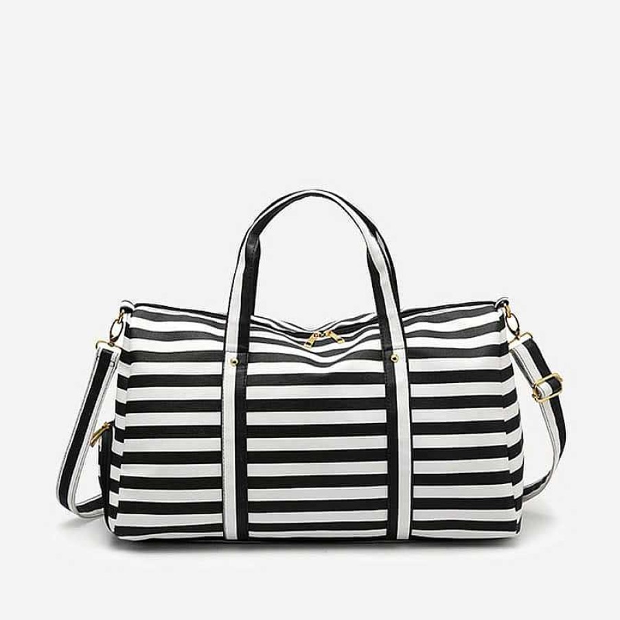 Sac Bandoulière Travel Or Weekend Bag With Mariniere Print | Travel & Weekend Bag