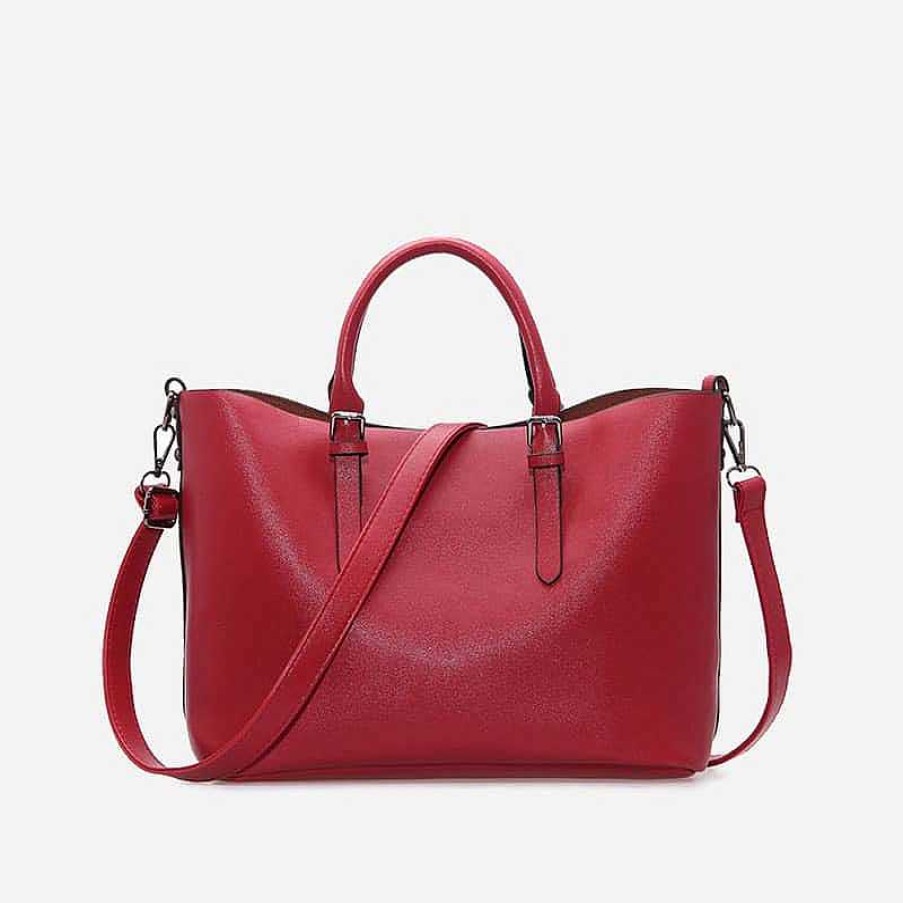 Sac Bandoulière Women'S Leather Tote Crossbody Handbag (Tote Bag) | Tote Bag And Tote