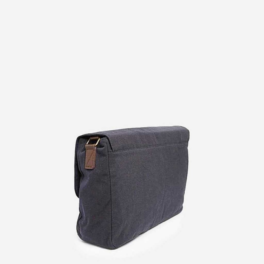 Sac Bandoulière Fabric Messenger Bag With Leather Trim | Messenger Bag