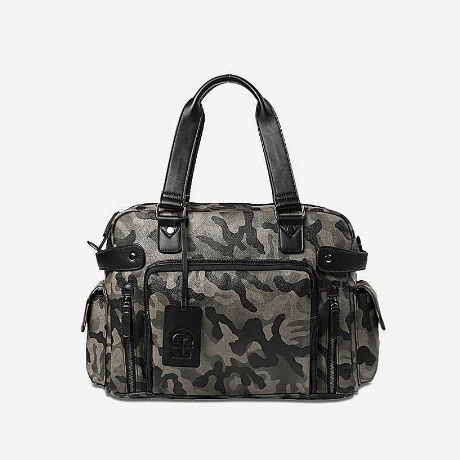 Sac Bandoulière Men'S Crossbody Bag In Camouflage Leather | Travel & Weekend Bag