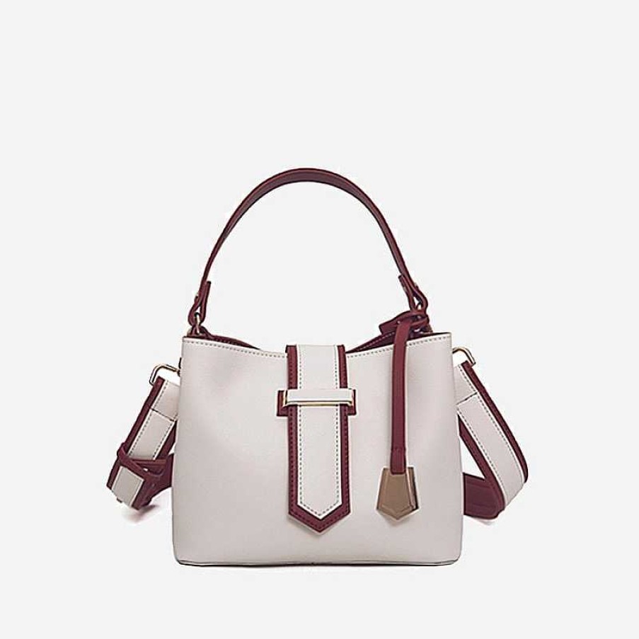 Sac Bandoulière White Leather Crossbody Handbag | Handbag