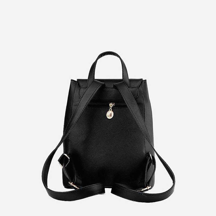 Sac Bandoulière Plain Black Or Floral Backpack With Matching Shoulder Bag | Messenger Bag