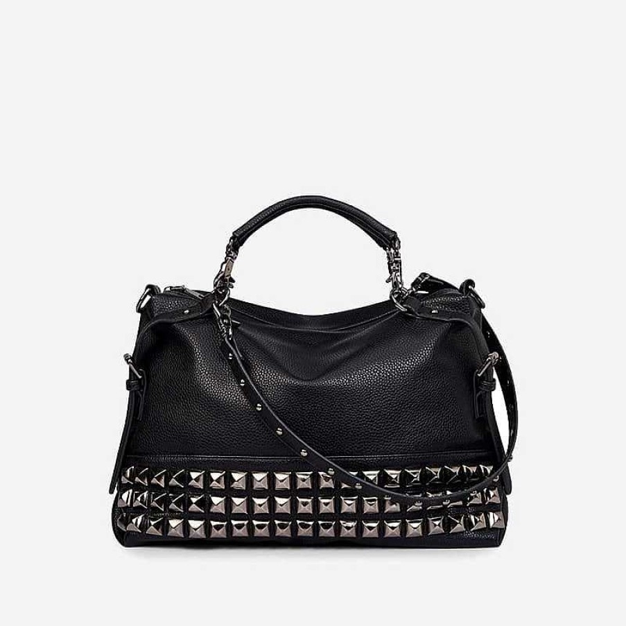 Sac Bandoulière Studded Leather Handbag For Women | Tote Bag And Tote